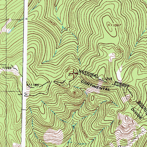 Topographic Map of Railroad Pass, CO