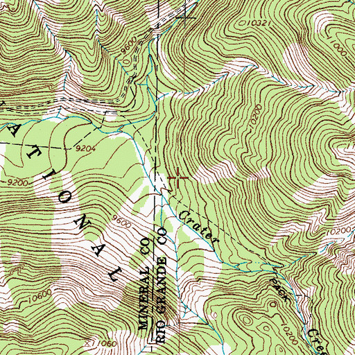 Topographic Map of Minesite Cabin, CO