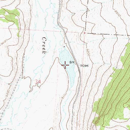 Topographic Map of Lower Dome Reservoir, CO