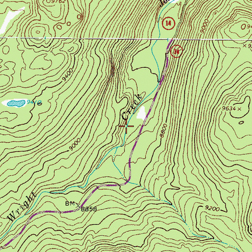Topographic Map of Aspen Glen Campground, CO