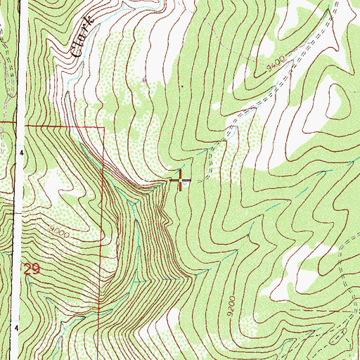 Topographic Map of Clark Ridge Spring Number One, CO
