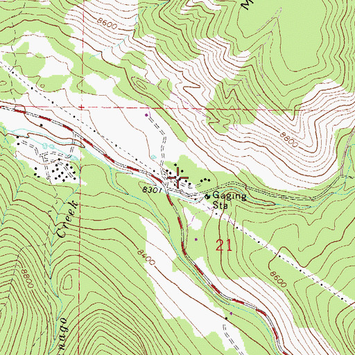 Topographic Map of Biglow, CO