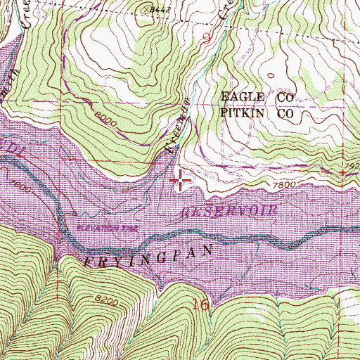 Topographic Map of Freeman Mesa Campground, CO