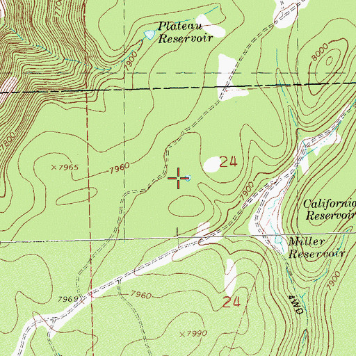 Topographic Map of Carlysle Number 2 Reservoir, CO