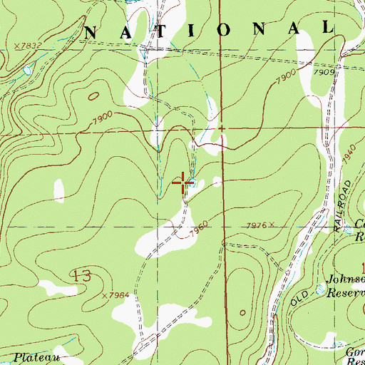 Topographic Map of Middle Number 2 Reservoir, CO