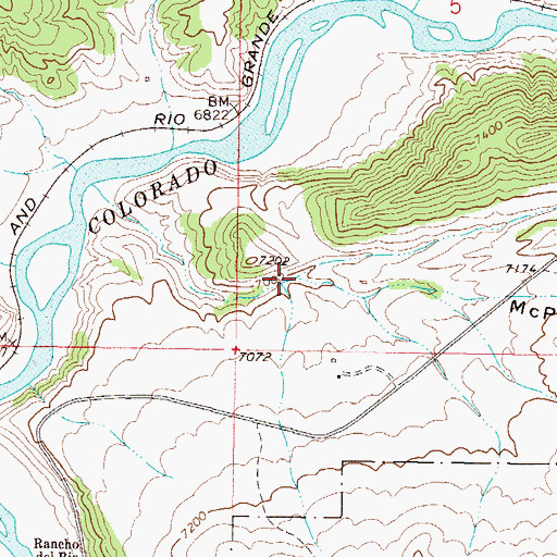 Topographic Map of Garden Gulch, CO