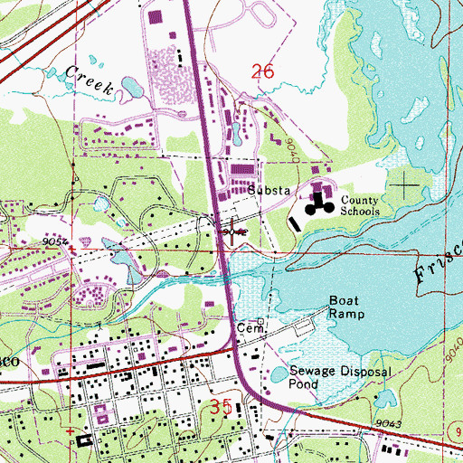 Topographic Map of Frisco Bay Fishermans Parking, CO