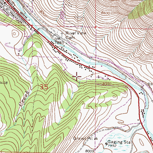 Topographic Map of Holy Cross Administrative Site, CO