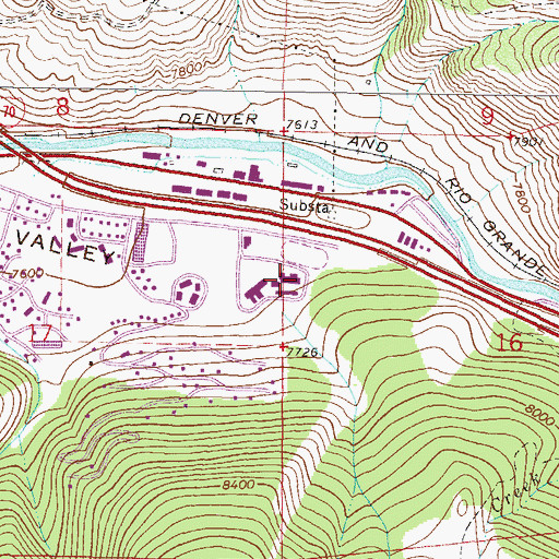 Topographic Map of Homestake Peak School, CO