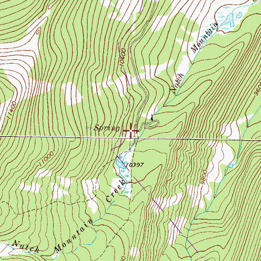 Topographic Map of Half Moon Trailhead, CO