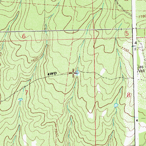 Topographic Map of Mel Dalton Number One Reservoir, CO