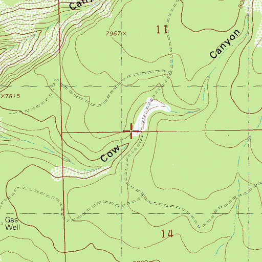 Topographic Map of Five Pines Reservoir Number Two, CO