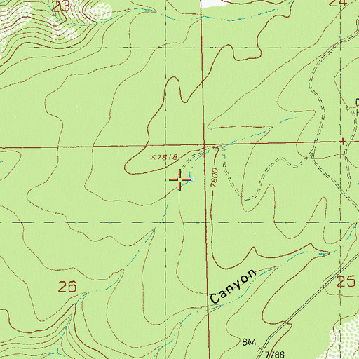 Topographic Map of Pine Reservoir, CO