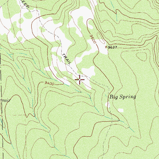 Topographic Map of Big Spring Reservoir, CO