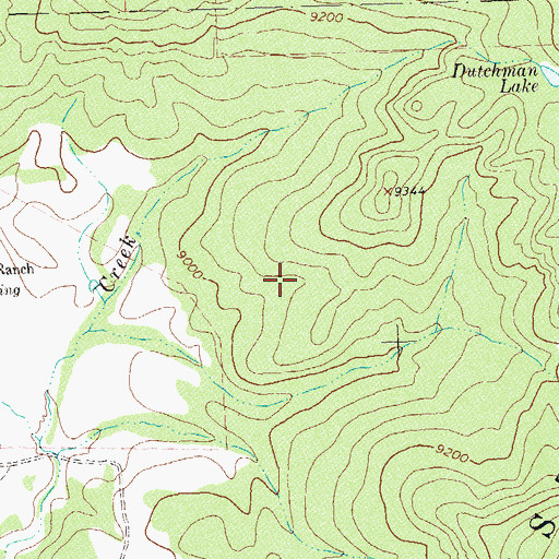 Topographic Map of Lila Reservoir, CO
