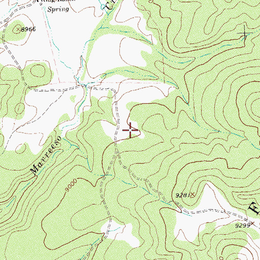 Topographic Map of Quakie Reservoir, CO