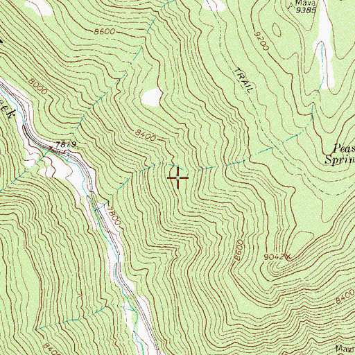 Topographic Map of Steer Number Three Reservoir, CO