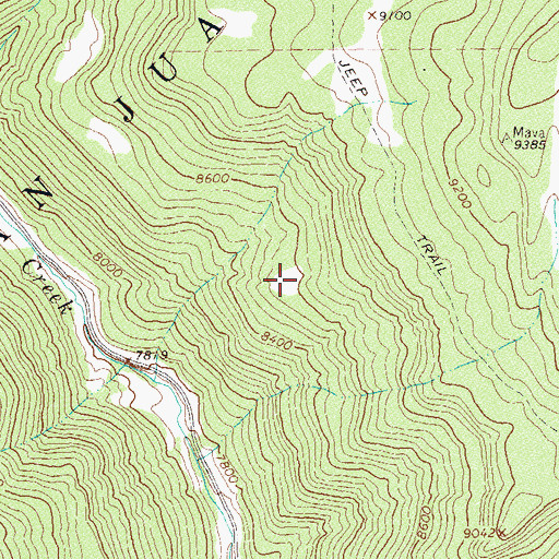 Topographic Map of Steer Number Four Reservoir, CO