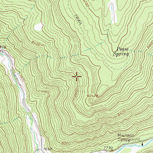 Topographic Map of Steer Number Two Reservoir, CO