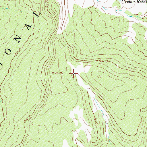 Topographic Map of Pease Point Reservoir, CO