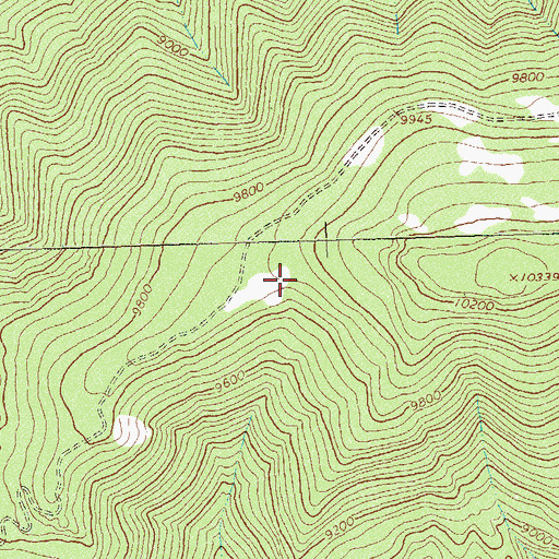 Topographic Map of Slide Reservoir, CO