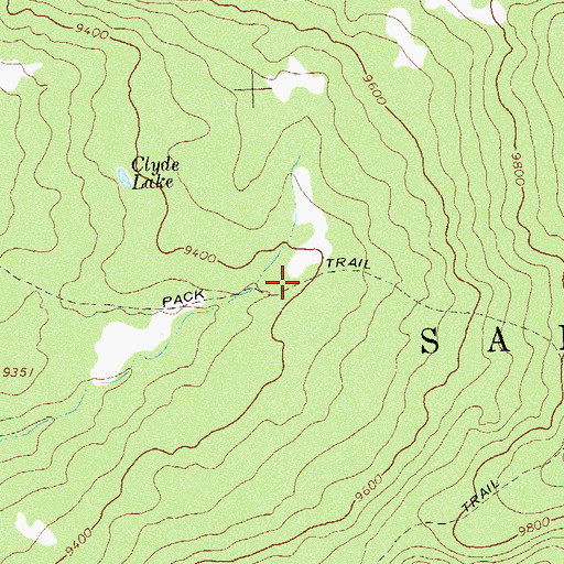 Topographic Map of Twin Spring Trail, CO