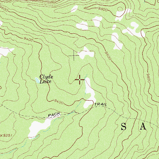 Topographic Map of Juan Spring Reservoir, CO