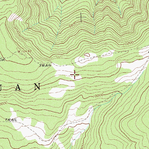 Topographic Map of Cattail Reservoir, CO