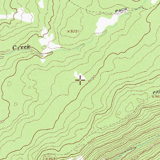 Topographic Map of Corrals Reservoir, CO