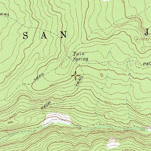 Topographic Map of Seep Reservoir, CO