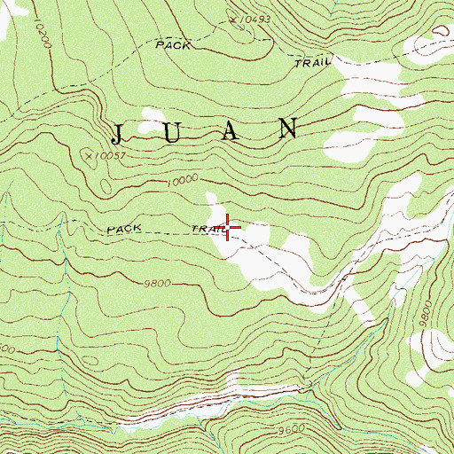 Topographic Map of Knight Spring Reservoir, CO