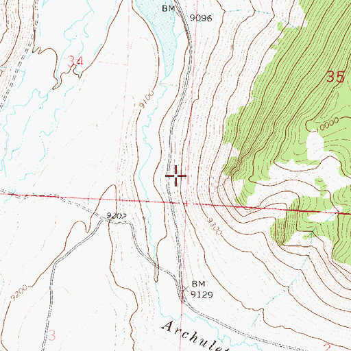 Topographic Map of Dome Lakes State Wildlife Area, CO