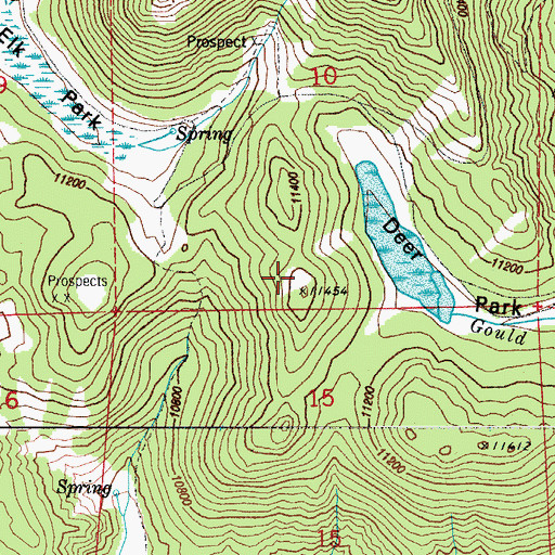 Topographic Map of High Park, CO