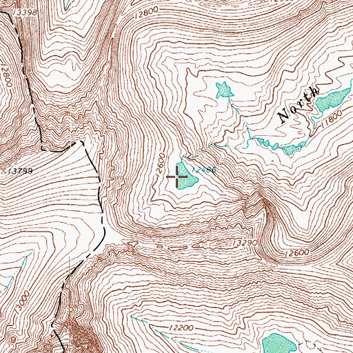 Topographic Map of Bench Lake, CO