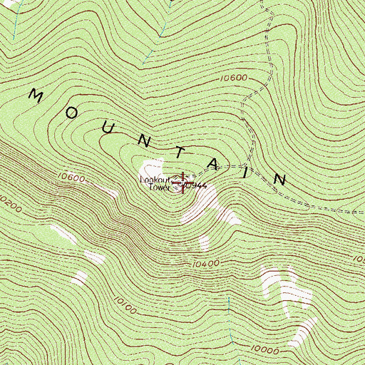 Topographic Map of Owl Mountain Lookout, CO