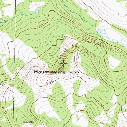 Topographic Map of Mount Werner Electronic Site, CO