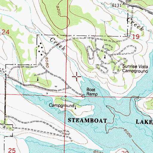 Topographic Map of Dutch Hill Campground, CO