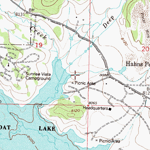 Topographic Map of Placer Cove Picnic Area, CO
