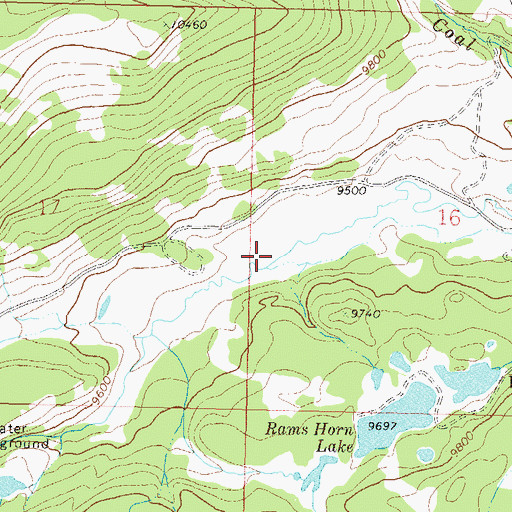 Topographic Map of Yamcolo Reservoir, CO