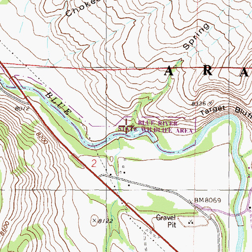 Topographic Map of Spring Gulch, CO
