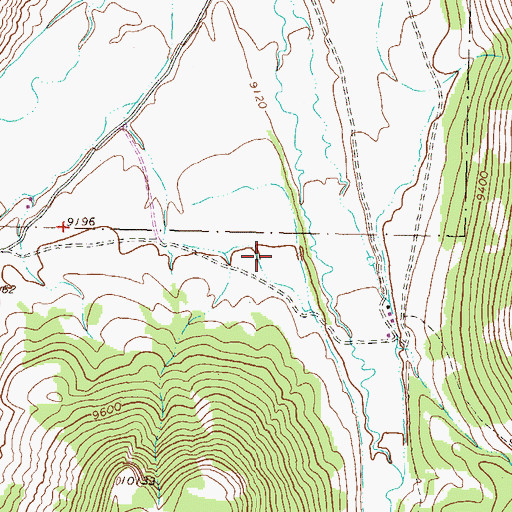 Topographic Map of Mineral Creek Trailhead, CO