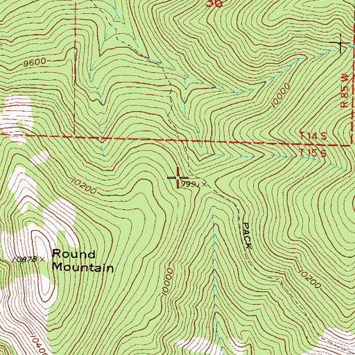 Topographic Map of Granite Basin Trail, CO