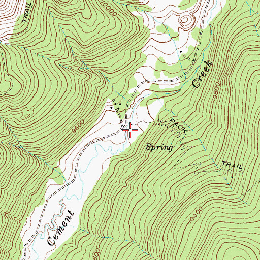 Topographic Map of Deadman Trailhead, CO