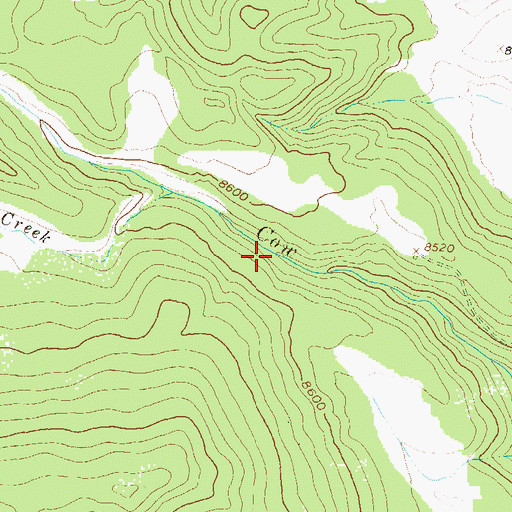 Topographic Map of Columbine Ditch Number Three, CO
