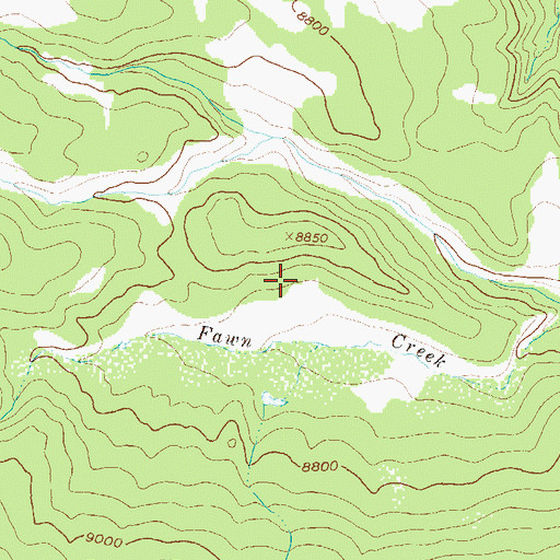 Topographic Map of Columbine Ditch Nuber Two, CO