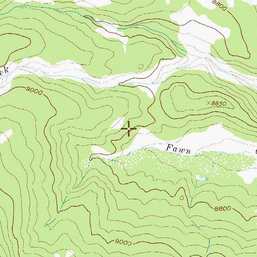 Topographic Map of Columbine Ditch Nuber One, CO