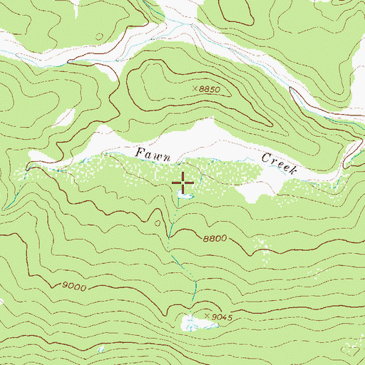 Topographic Map of Columbine Ditch Number Five, CO