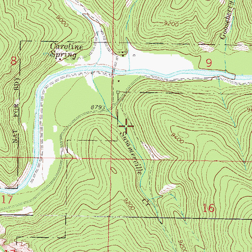 Topographic Map of Summerville Trailhead, CO