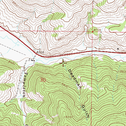 Topographic Map of Tomichi Picnic Area, CO