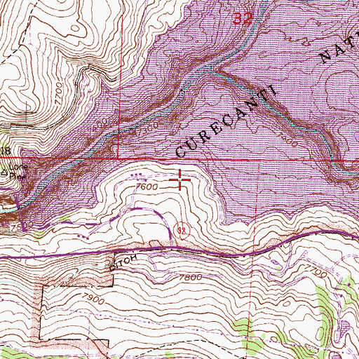Topographic Map of Lake Fork Campground, CO
